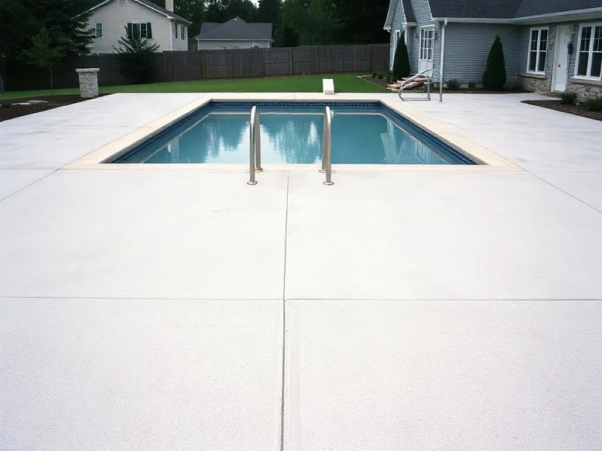 Concrete pool deck in Desert Shores, Las Vegas NV— recent job