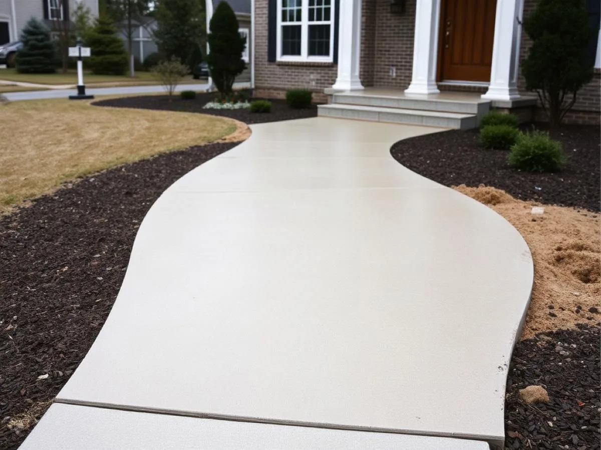 Concrete walkway in Boulder City, Las Vegas NV— recent job